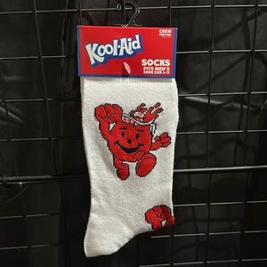 NWT Kool-Aid Men’s one pair socks size 6-12 crew